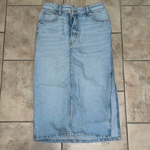 Women’s long jean skirt